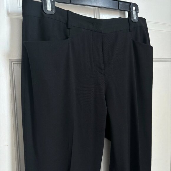 Jil Sander Pants Black Trousers Sz 38 Tailor Made 30" Inseam Wool Italy Designer - Picture 2 of 8